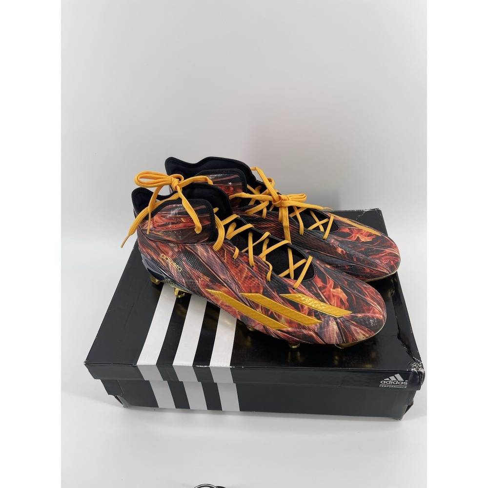 Adidas Adizero 5 Star‎ 5.0 X Kevlar Men's Size 14 Football Cleats Black Orange